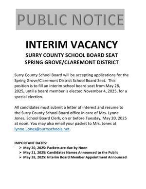 Interim Vacancy